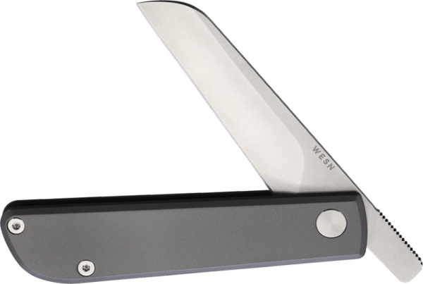 Wesn Goods Taschenmesser Samla Slipjoint Folder Titanium Grey