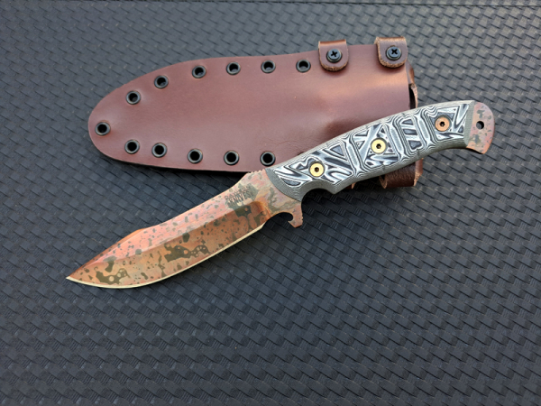 Dawson Knives Explorer Elite - Copper Finish white/black