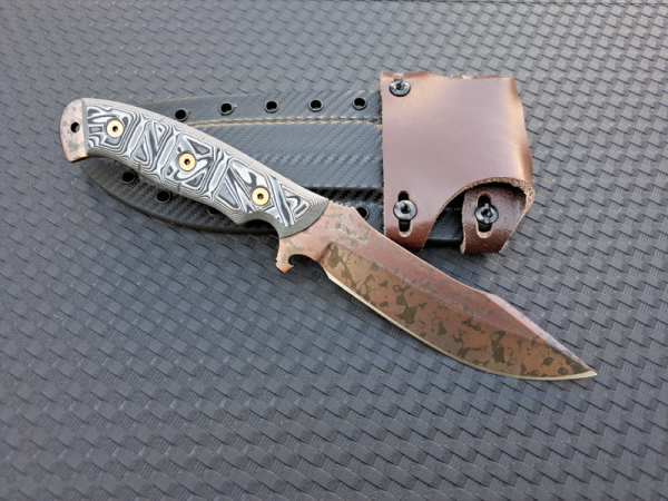Dawson Knives Explorer Elite - Copper Finish white/black