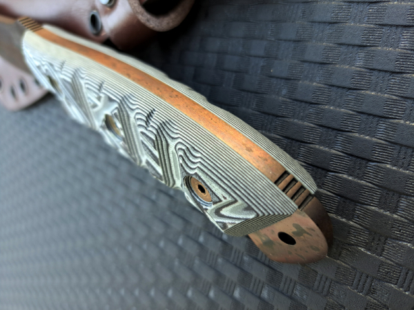 Dawson Knives Explorer Elite - Copper Finish white/black