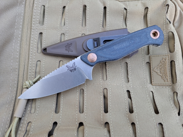 Benchmade 203 DACIAN Blue Denim Micarta EDC Messer