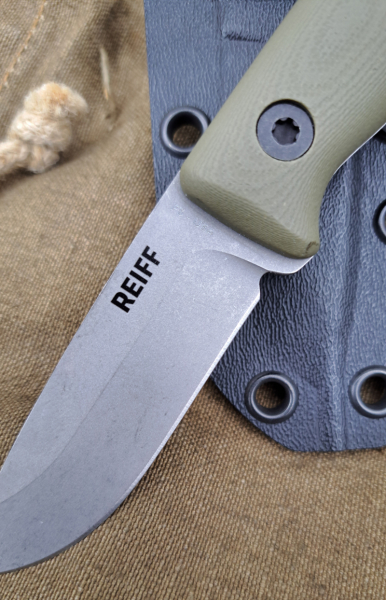 Reiff Knives F3 Daily Carry CPM 3V Green G10 Kydex