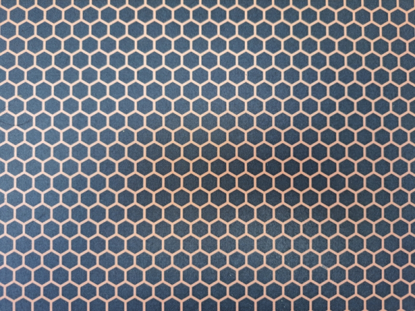 Kydex Liquid Metal Honeycomb Copper Reversed Infused 2mm 15x30