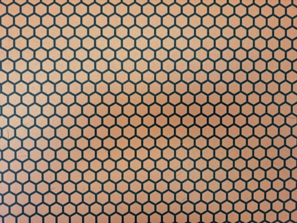 Kydex Liquid Metal Honeycomb Gold Infused 2mm 30x30