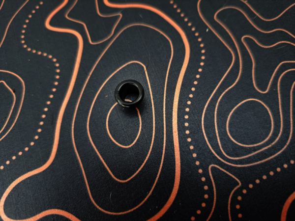 Kydex Liquid Metal TOPO Map Copper Reversed Infused 2mm 15x30