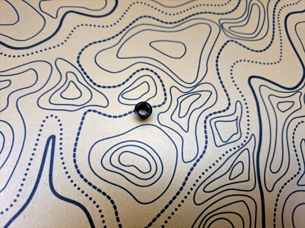 Kydex Liquid Metal TOPO Map Gold Infused 2mm 15x30