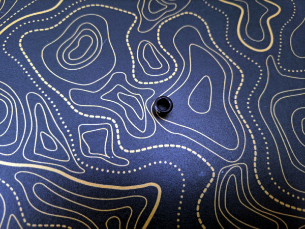 Kydex Liquid Metal TOPO Map Gold Reversed Infused 2mm 30x30 (900cm²)
