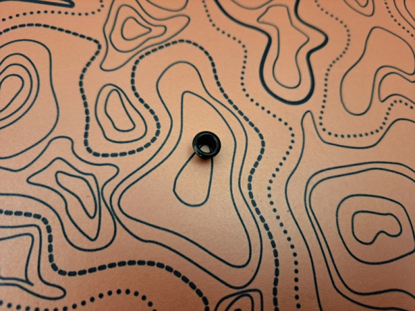 Kydex Liquid Metal TOPO Map Copper Infused 2mm 15x30