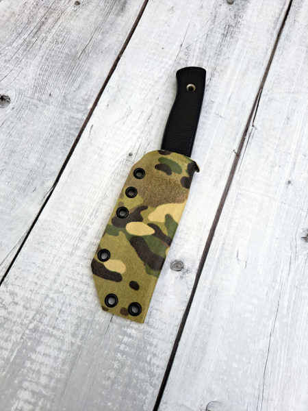 Custom Kydexscheide für Fällkniven F1 in Super Camo