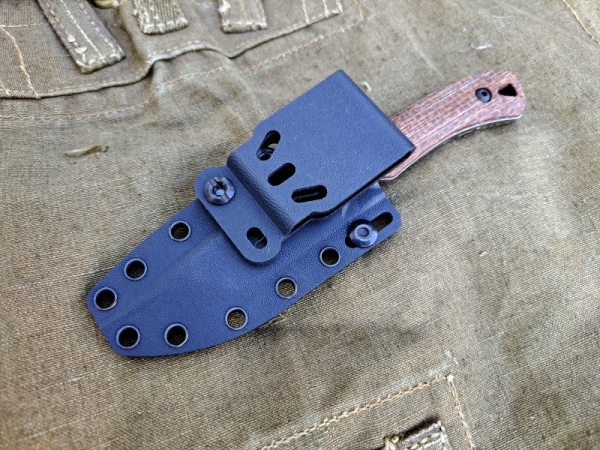 White River Knives  Axiom Natural Burlap Micarta Magnacut