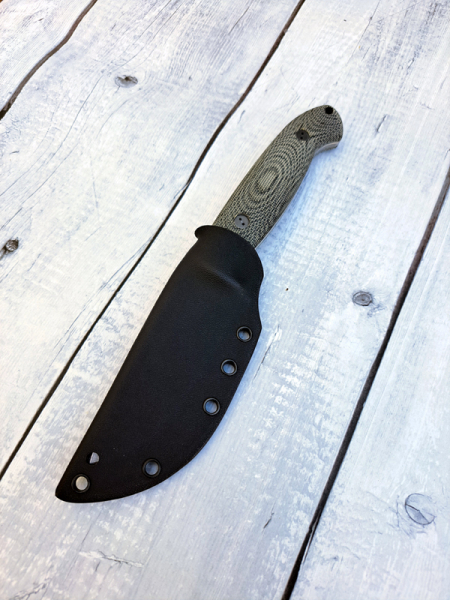 Custom Kydexscheide für Bradford Guardian 4.5 in Schwarz