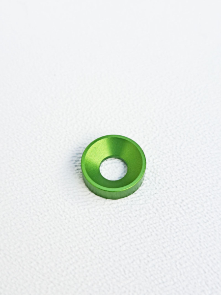 Finishing Washers Countersunk Alu Green