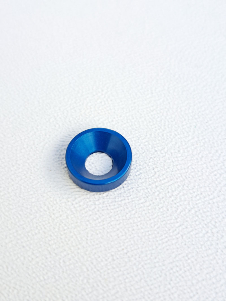 Finishing Washers Countersunk Alu Blue