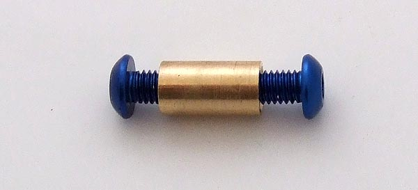 Pivot Alu Blau Button 3/16