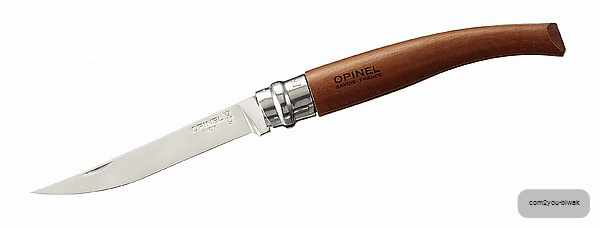 Opinel Slim-Line, Größe 10, rostfrei, Bubinga-Holz