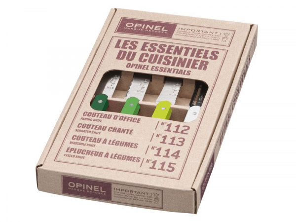 Opinel Küchenmesser-Set, Primavera, 4-teilig, rostfrei