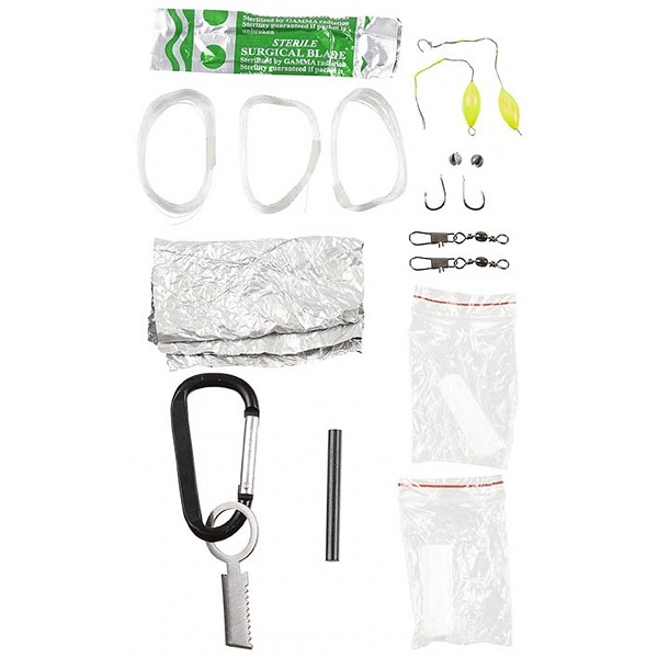 Survival Set Parachute Cord schwarz