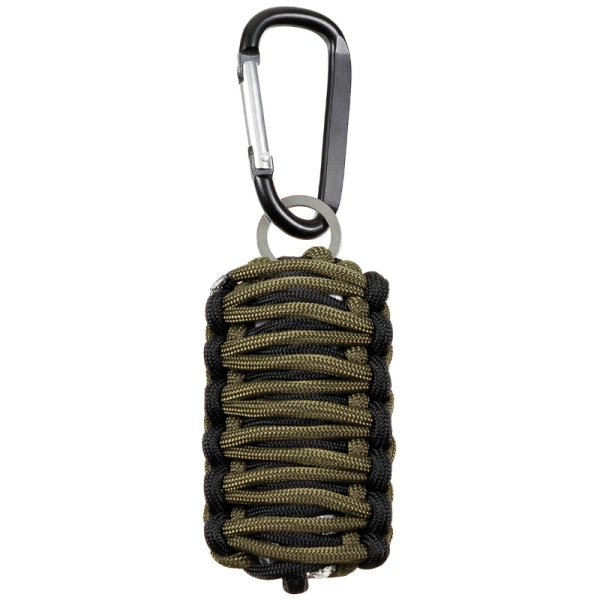 Survival Set "Parachute Cord" oliv schwarz überlebens set
