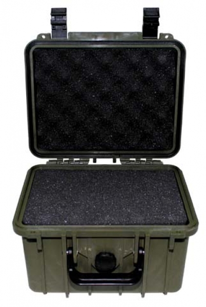 Box, Kunststoff, wasserdicht, 26,7x23,9x17,6 cm, oliv