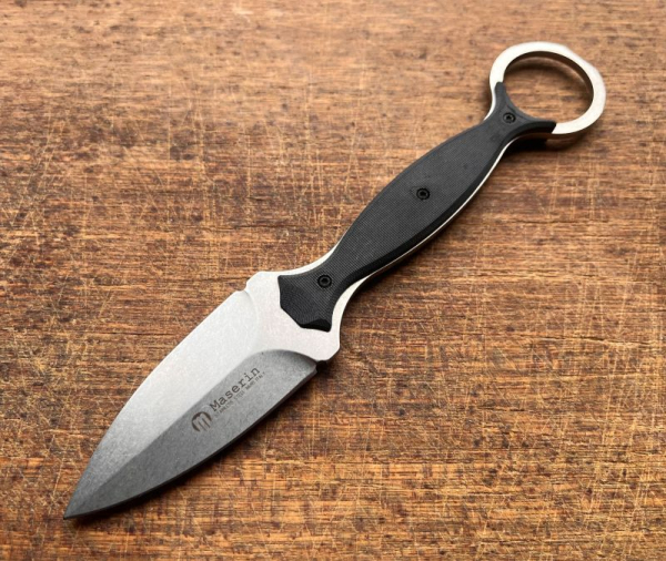 Maserin 922/STW Neck Knife Spear Point StoneWash