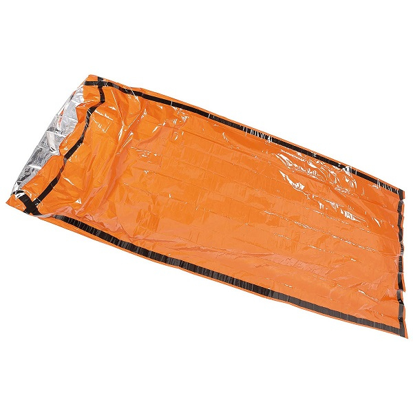 Notfall-Biwaksack orange einseitig alubeschichtet