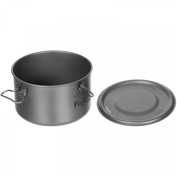 Fox Outdoor Titan Topf mit Deckel Klappgriffe ca. 1,95 L