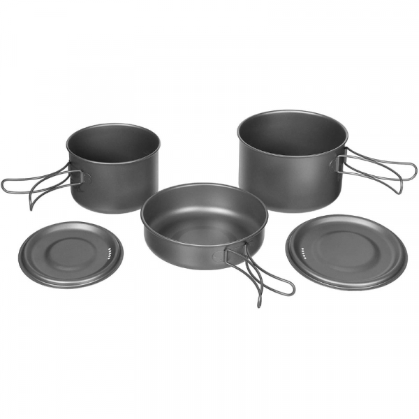 Fox Outdoor Titan Kochgeschirr-Set Klappgriffe 5 teilig