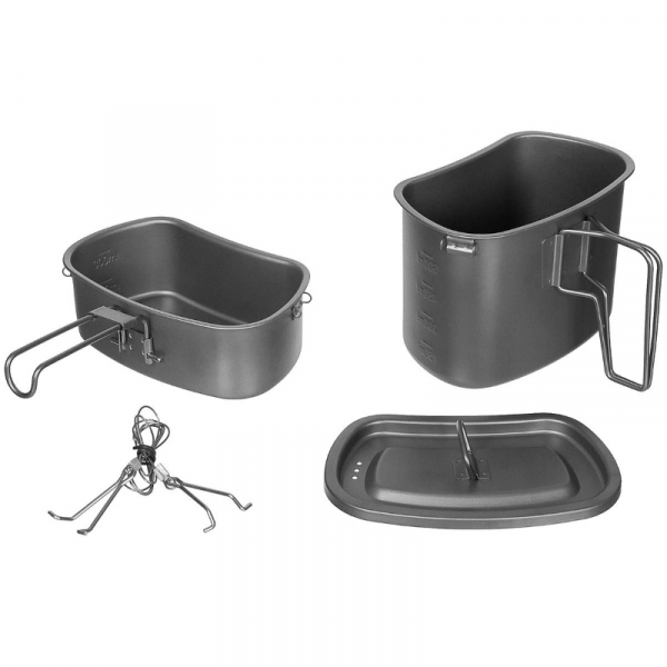 Fox Outdoor Titan Kochgeschirr Klappgriffe 3 teilig