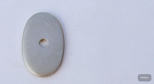 Knauf 32x21x3 - Neusilber