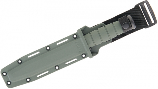 Ka-BaR Kampfmesser Green glatt/Polymerscheide