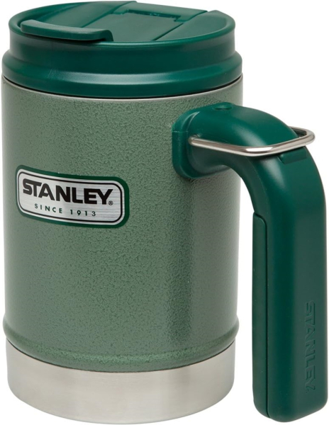 Stanley Vacuum Steel Camp Mug 473ml Hammertone Green