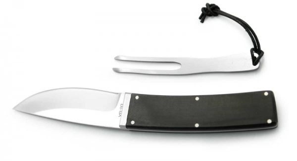 PUMA TEC Gürtelmesser mit Gabel G10 schwarz Camp knives outdoormesser