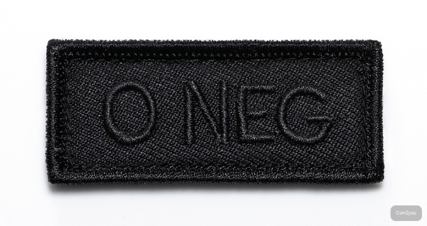 KHS Blutgruppen Patch X|TAC | A POS