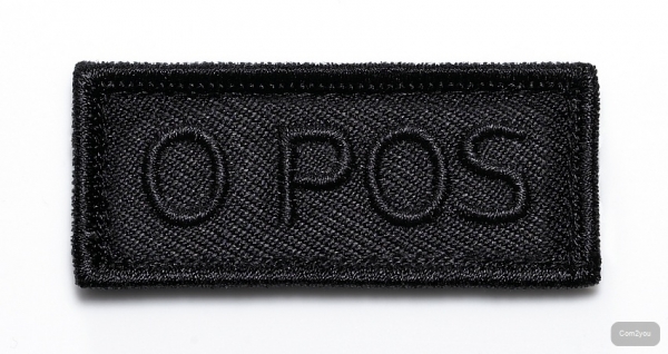 KHS Blutgruppen Patch X|TAC | A POS