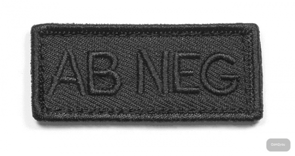 KHS Blutgruppen Patch X|TAC | A POS