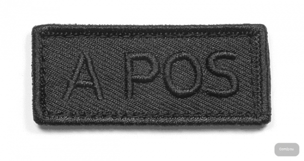 KHS Blutgruppen Patch X|TAC | A POS