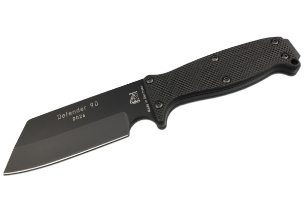 Eickhorn Defender 90 black, Kydex Messer klein, Haumesser kompakt, 1.4110 Stahl, Eickhorn Solingen, Survival Messer Kydex, EDC Messer robust, Com2you-biwak
