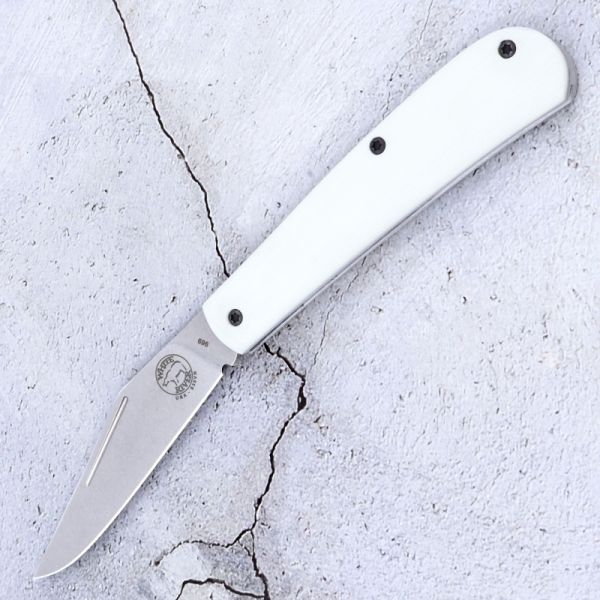 White River Knives Trailhead Trapper White G10