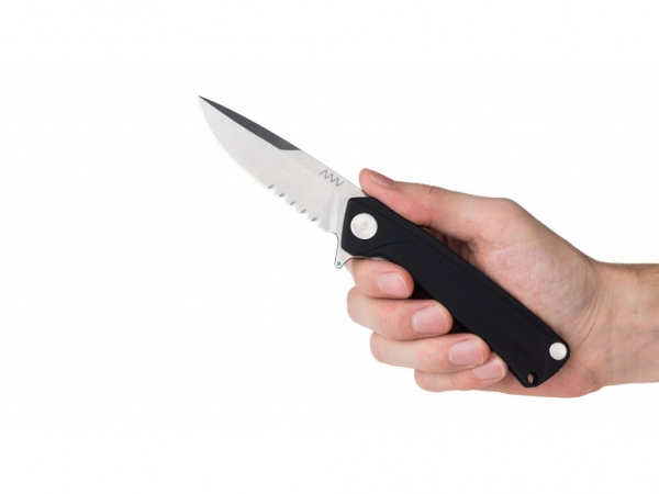 anv knives z100 linerlock verzahnte klinge dural edc knives