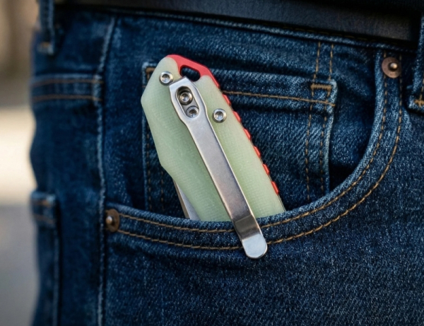 CJRB Knives JRBJ1906-GD Gobi Glow In the Dark Green G10