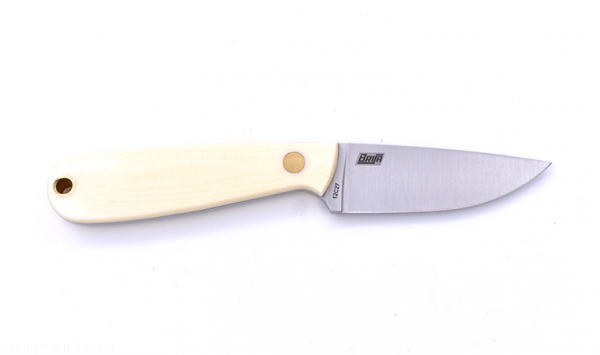 Brisa EnZo Necker Messer 70 knife Micarta weiß