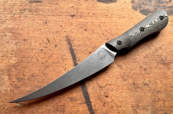 White River Knives S & S Boning Maple & Black Richlite Magnacut