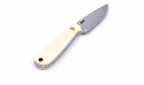 Brisa EnZo Necker Messer 70 knife Micarta weiß