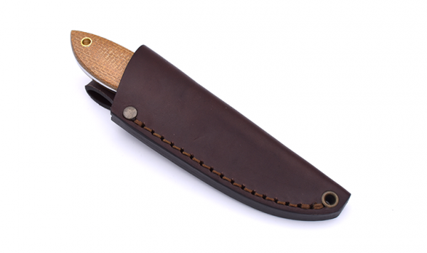 Brisa EnZo Neckknife Bobtail 80 knife Multicarry Mustard Micarta