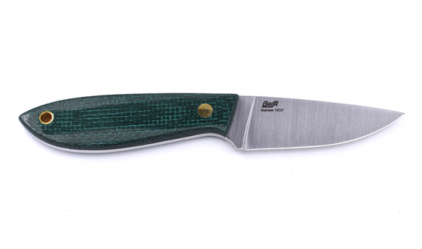 Brisa EnZo Cordknife Bobtail 80 knife Multicarry Green Micarta