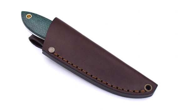 Brisa EnZo Neckknife Bobtail 80 knife Multicarry Green Micarta