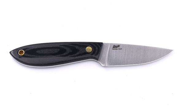 BRISA EnZo Cordknife Bobtail 80 knife Multicarry Black Micarta