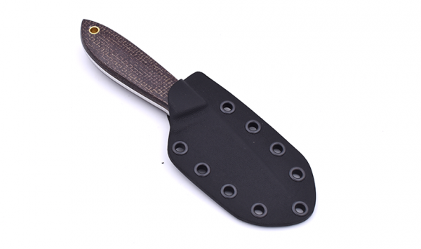 Brisa EnZo Neckknife Bobtail 80 knife Multicarry Bison Micarta Scandi
