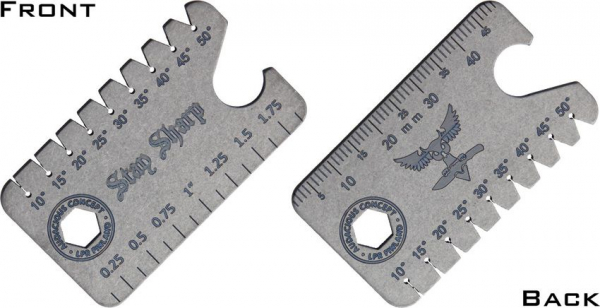 AuCon Dog Tag 2.0 Winkel-Tool aus Titan Grey