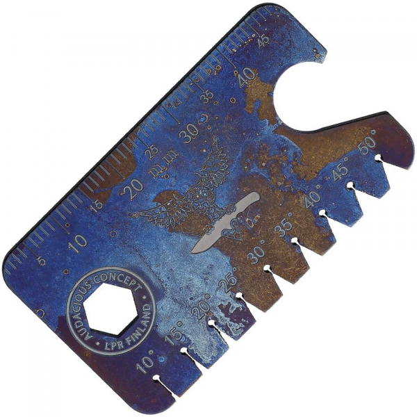AuCon Dog Tag 2.0 Winkel-Tool aus Titan anodisieren